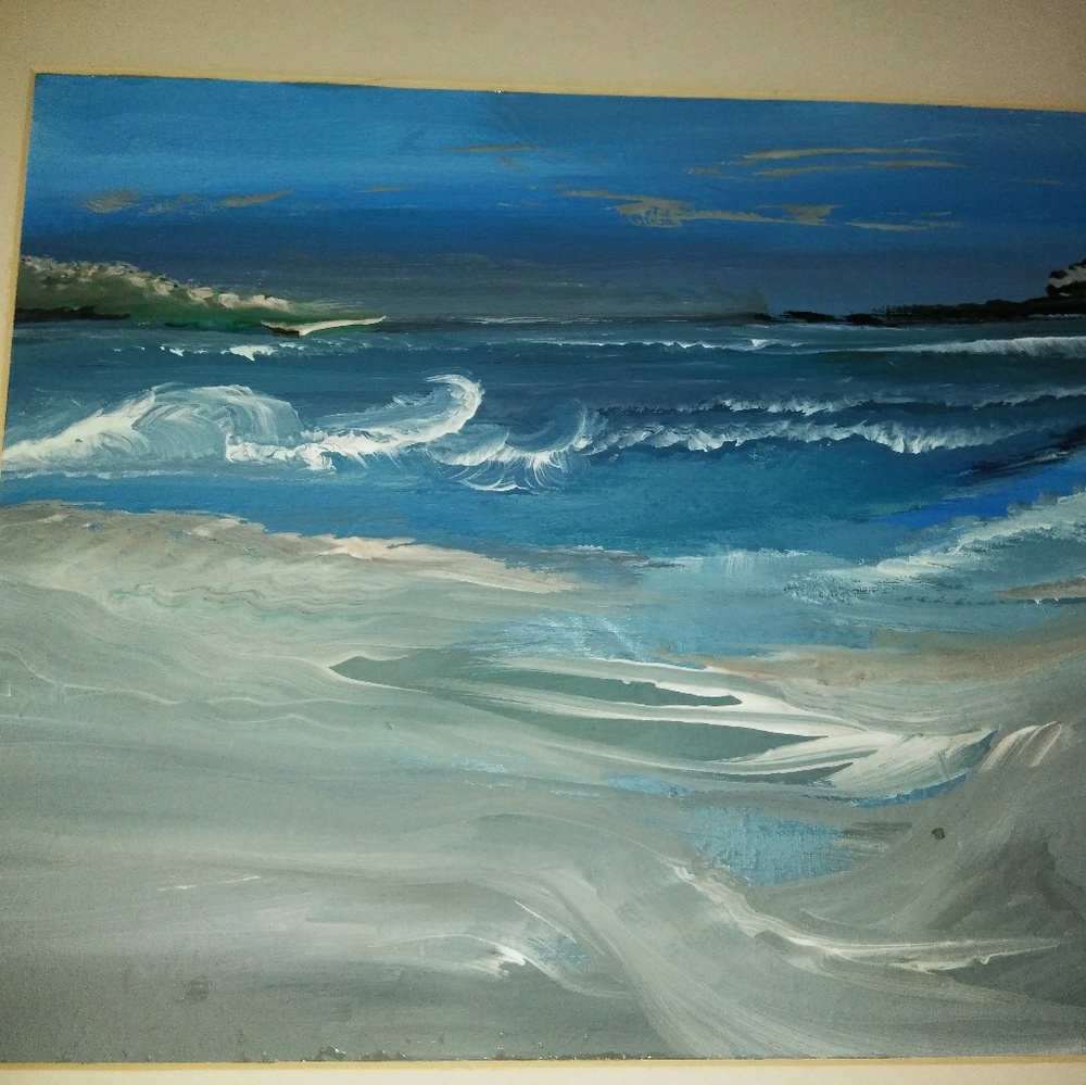 Seascape painting.